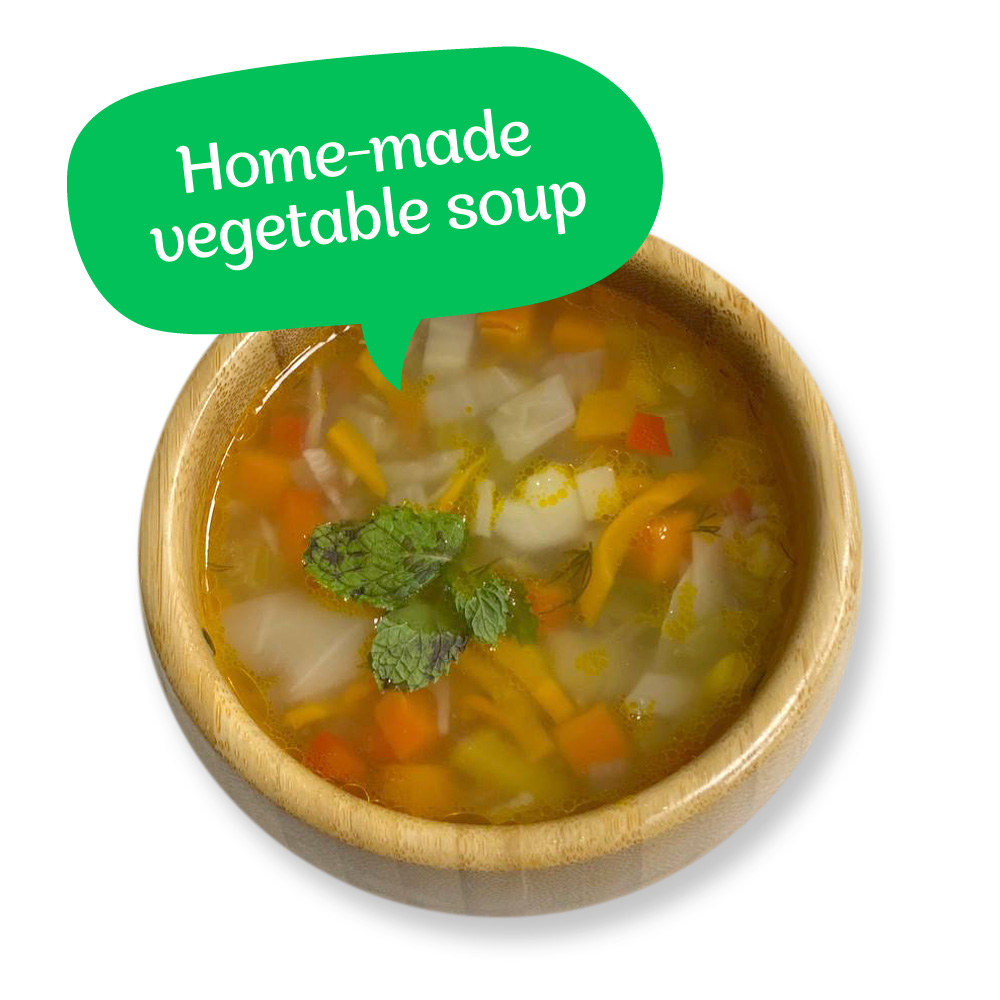 Home-made vegetable soup
